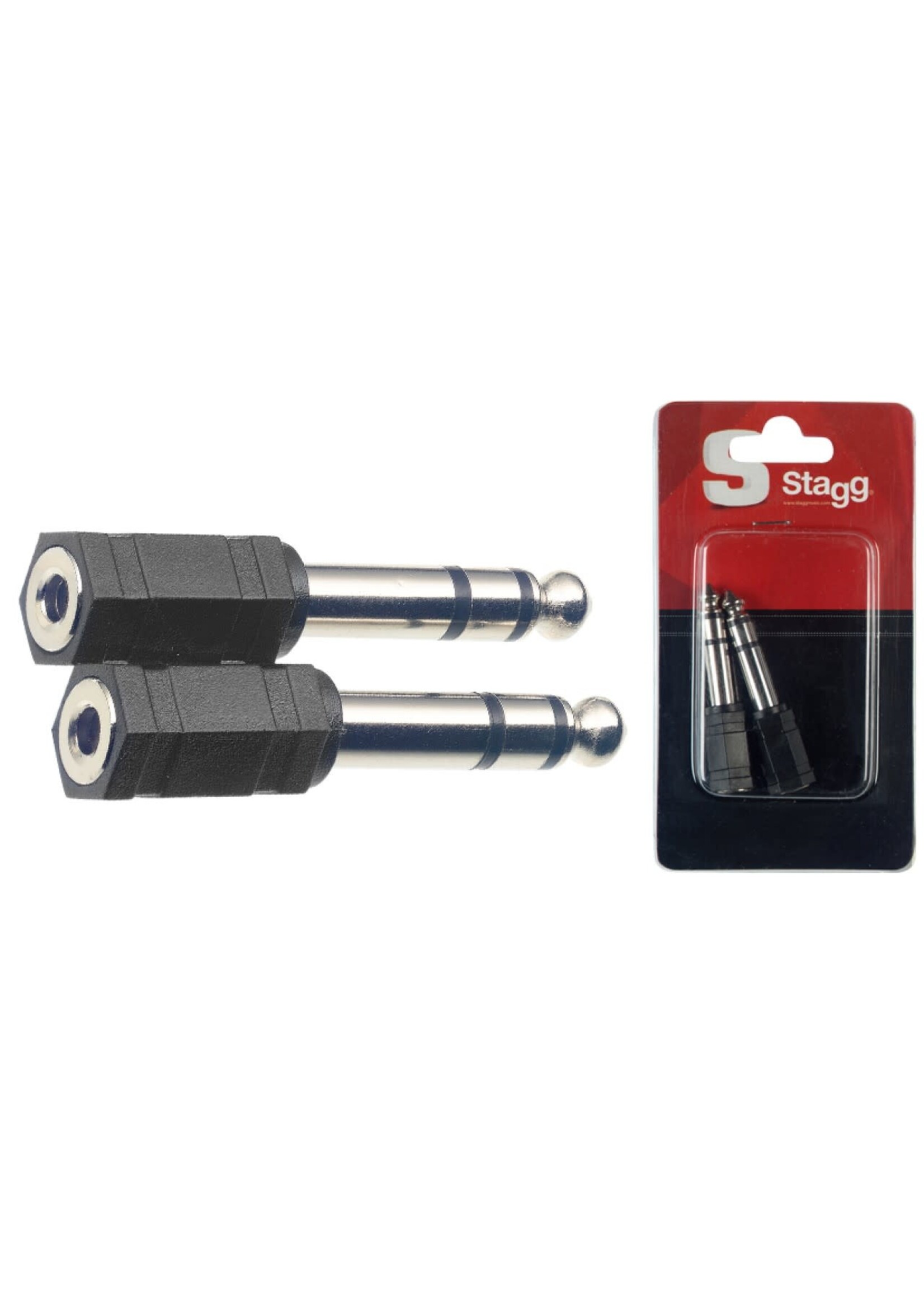 Stagg Stagg Adaptor 1/8" Female to 1/4" Stereo Male 2 Pack