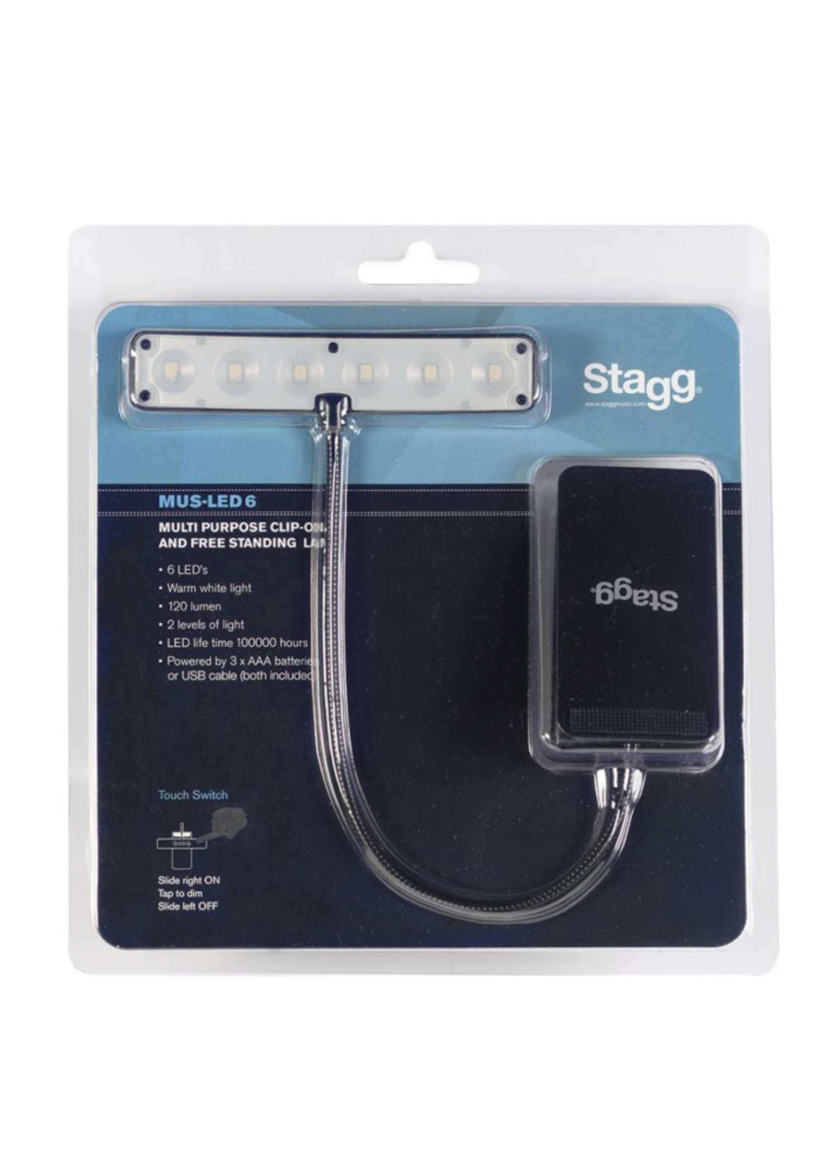 Stagg Stagg Clip-on LED Light for Music Stand - Large MUS-LED 6