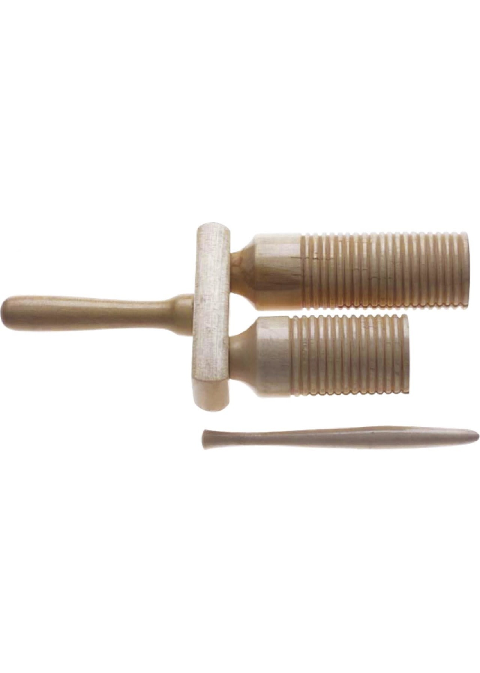 Stagg Stagg Two-Tone Wooden Agogo with Beater