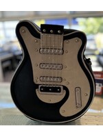 Guitar-Shaped Crossbody Bag Black