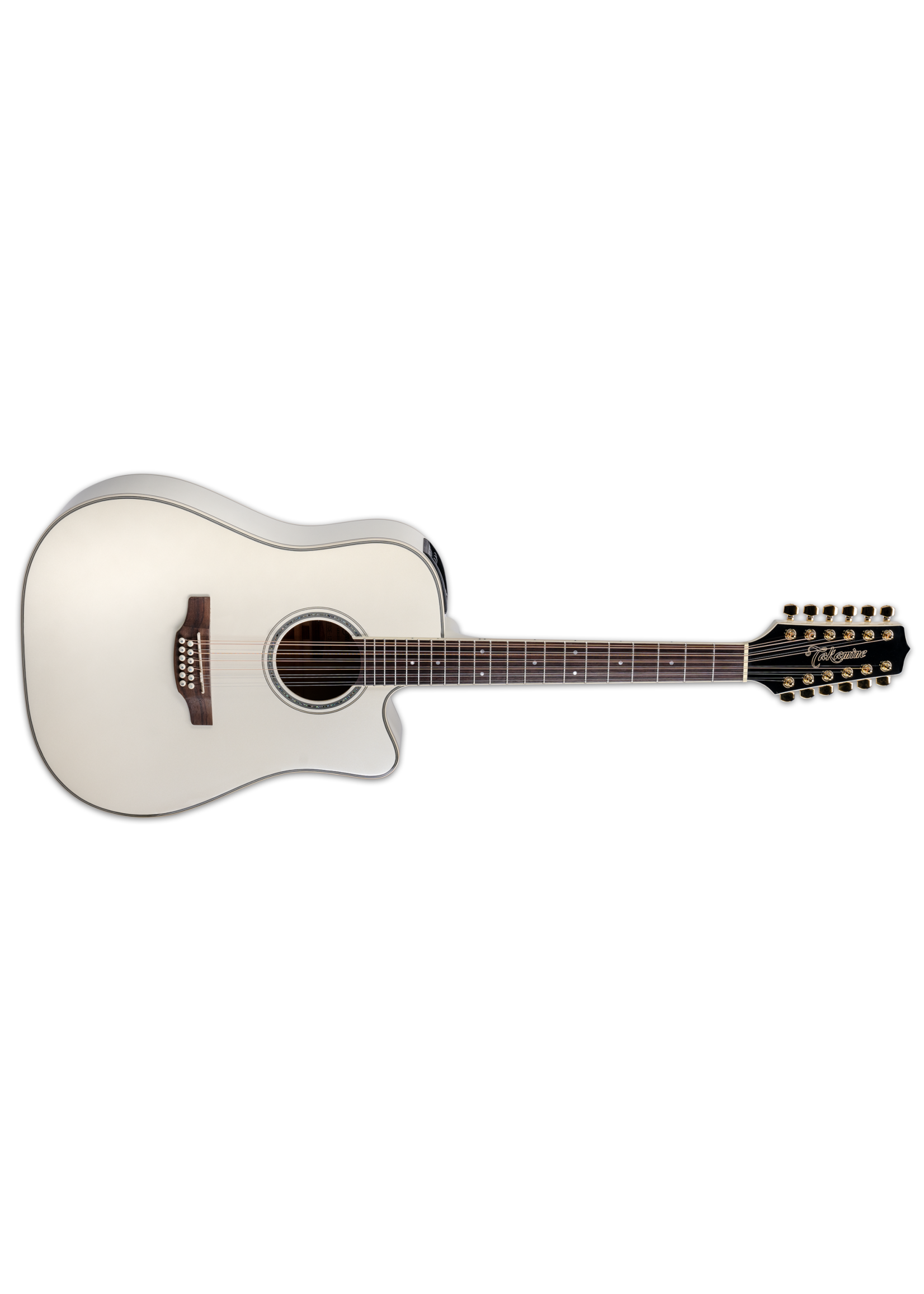 Takamine Takamine Acoustic Electric Dreadnought 12-String Pearl White GD37CE12-PW