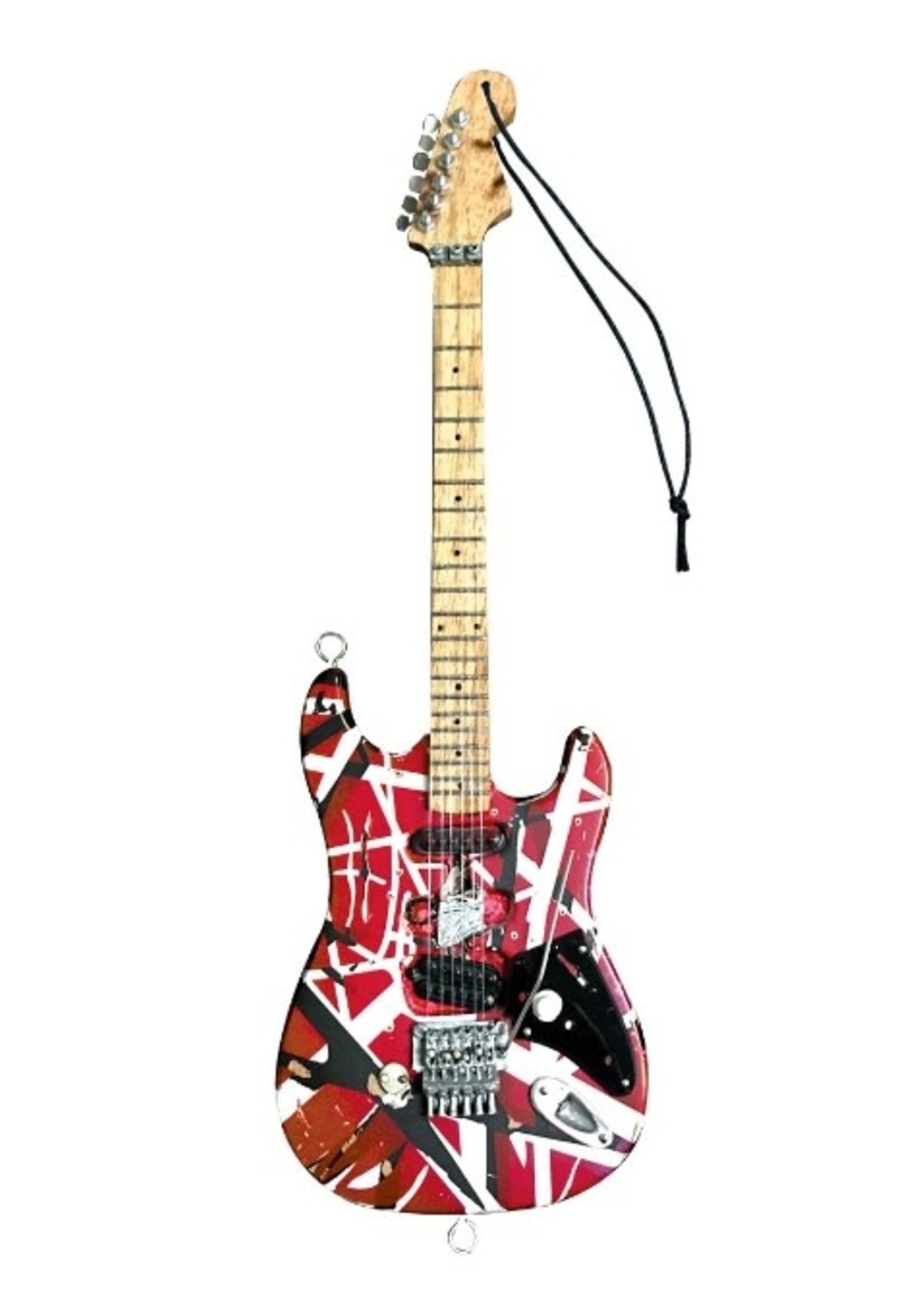 Hal Leonard Eddie Van Halen – “Frankenstein” (Red/Black) 6″ Holiday Ornament