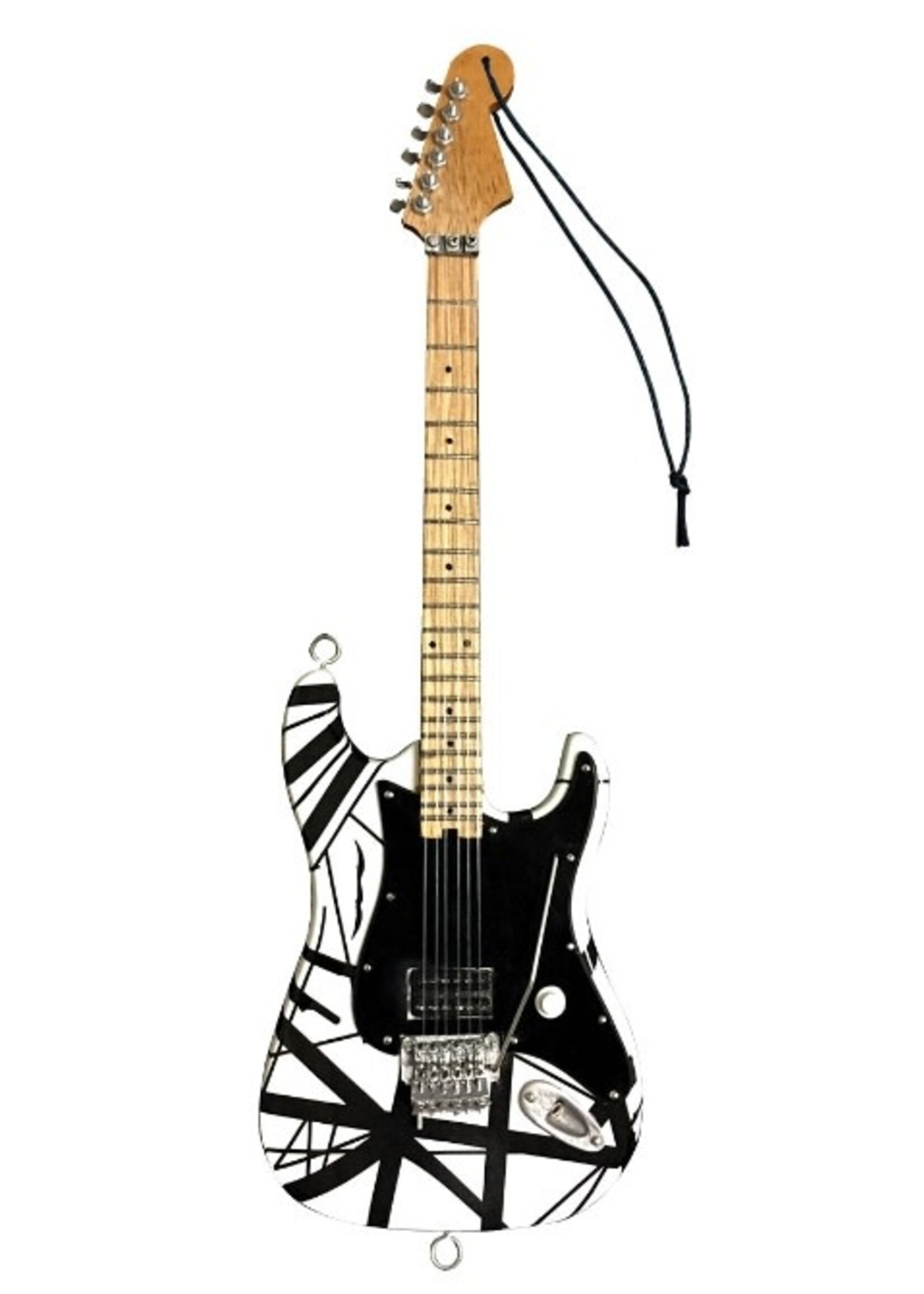 Hal Leonard Eddie Van Halen – “Franky” (White/Black) 6″ Holiday Ornament