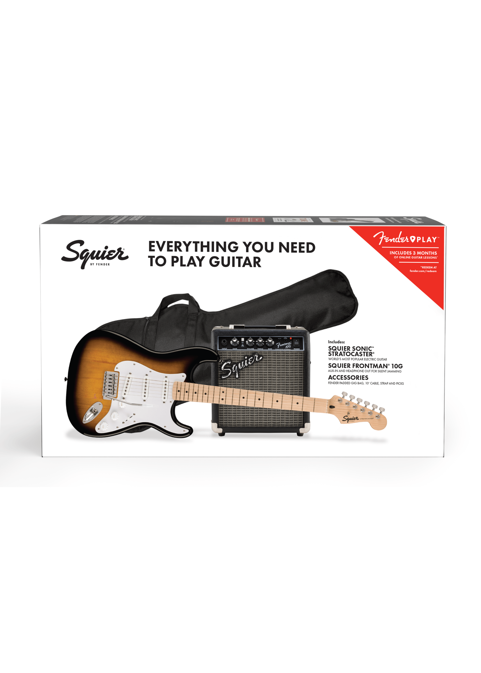 Squier Squier Sonic Stratocaster Pack Sunburst