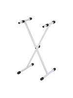Quik Lok Quik Lok Single Braced T-Rex Keyboard Stand White