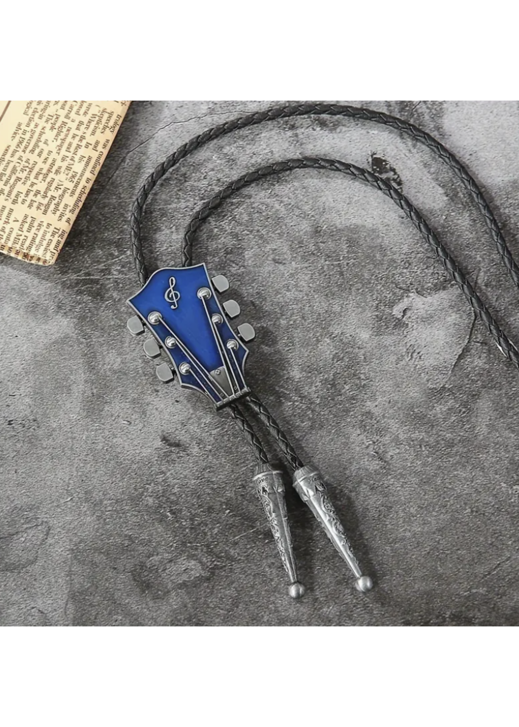 Guitar Headstock Bolo Tie