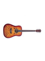 Washburn Washburn Acoustic Guitar Dreadnought Deep Forest Burl DFBDA Amber Fade