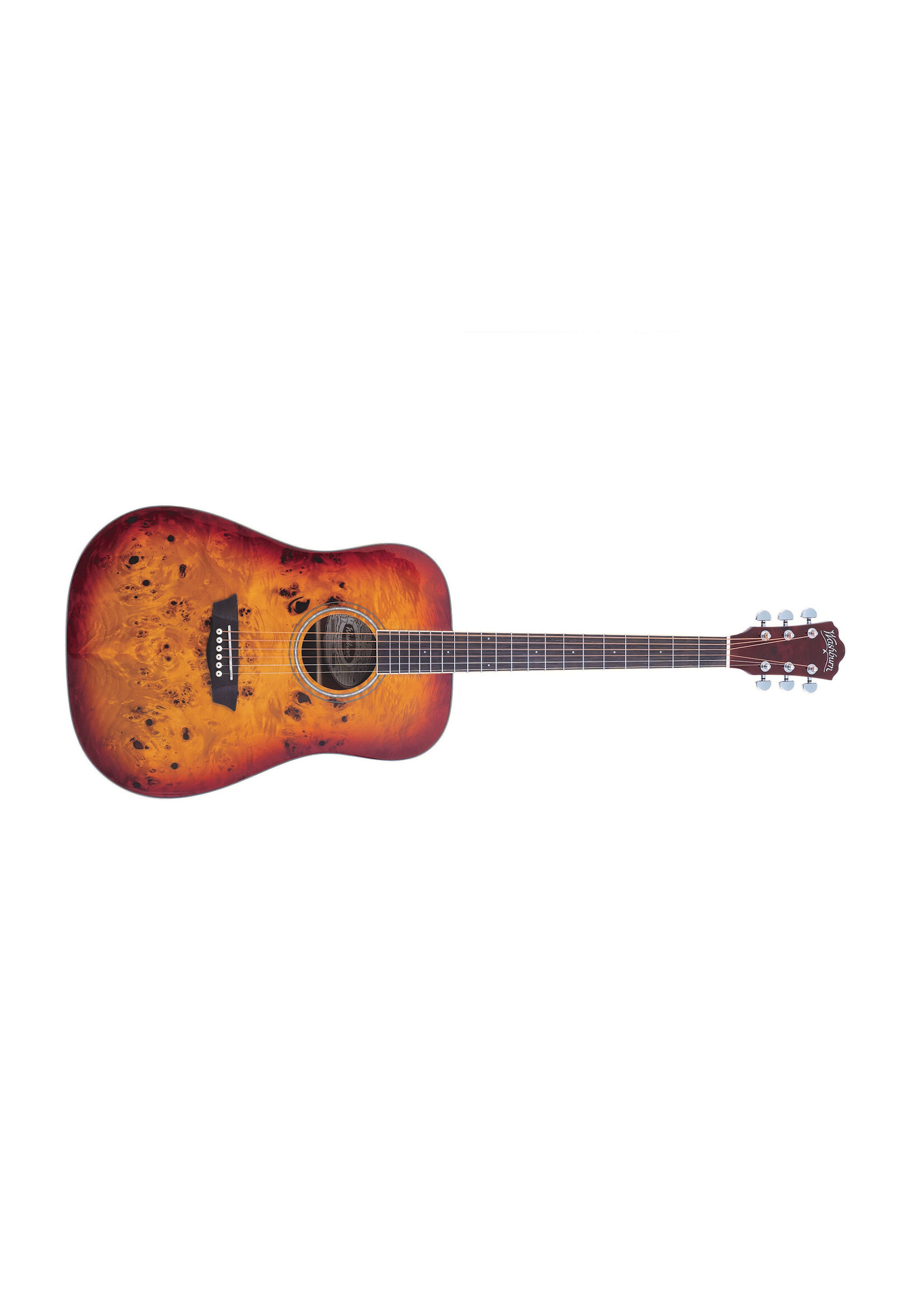 Washburn Washburn Acoustic Guitar Dreadnought Deep Forest Burl DFBDA Amber Fade