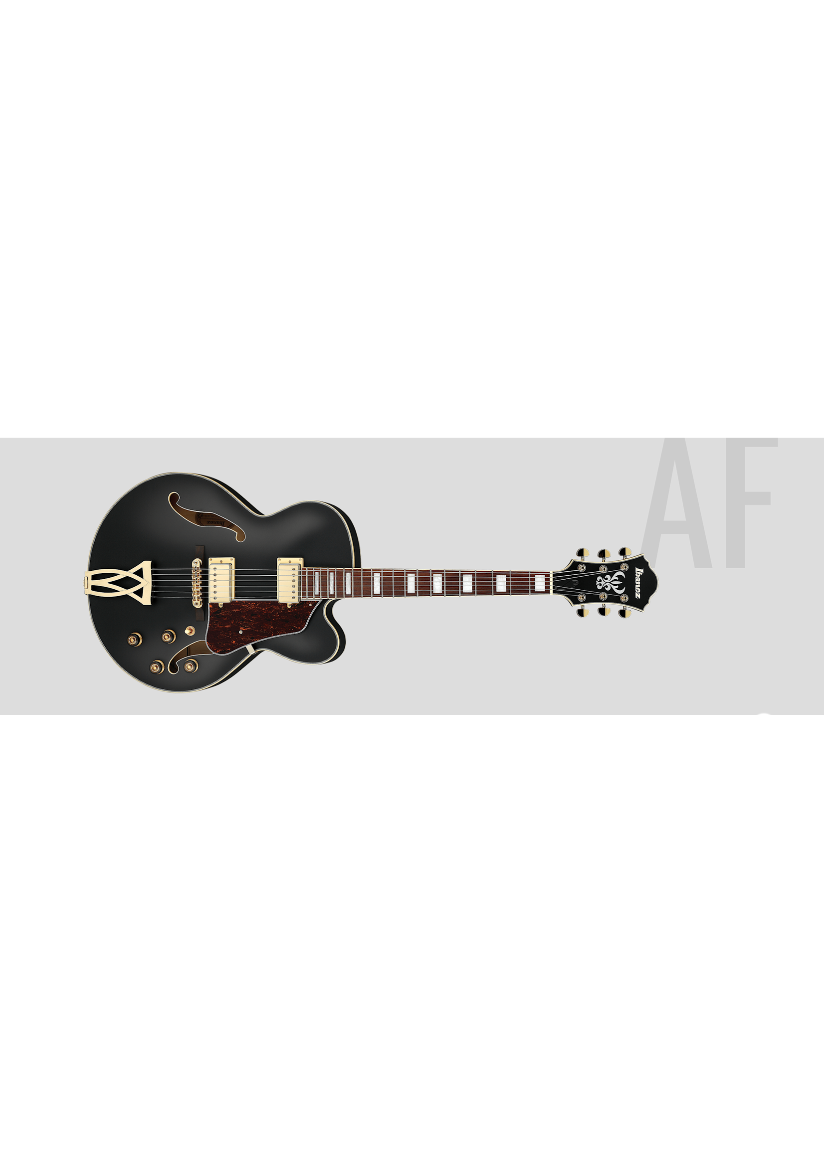 Ibanez Ibanez Hollow Body AF75G Black Flat