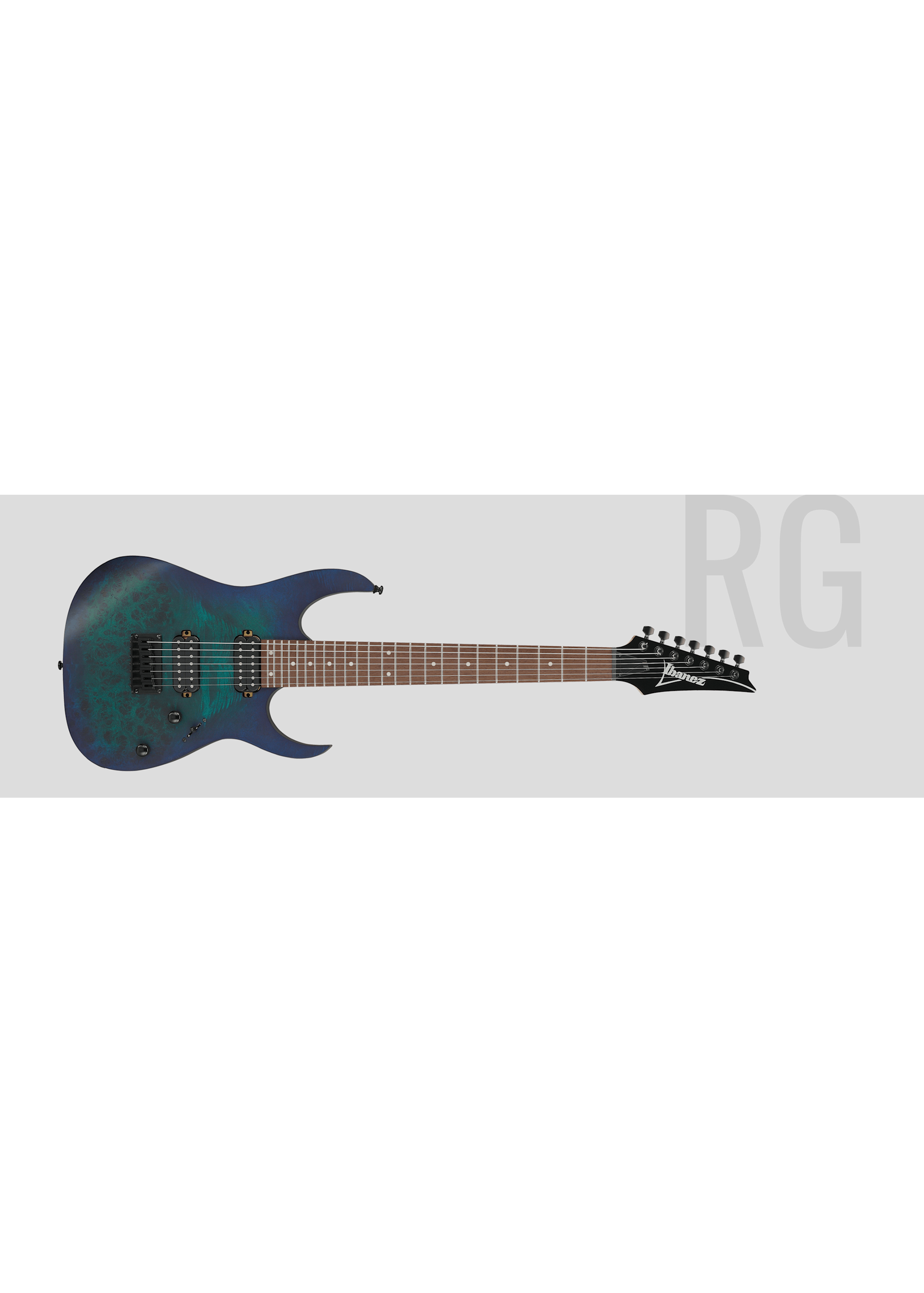 Ibanez Ibanez RG Standard 7-String Sapphire Blue Flat RG7421PBSBF