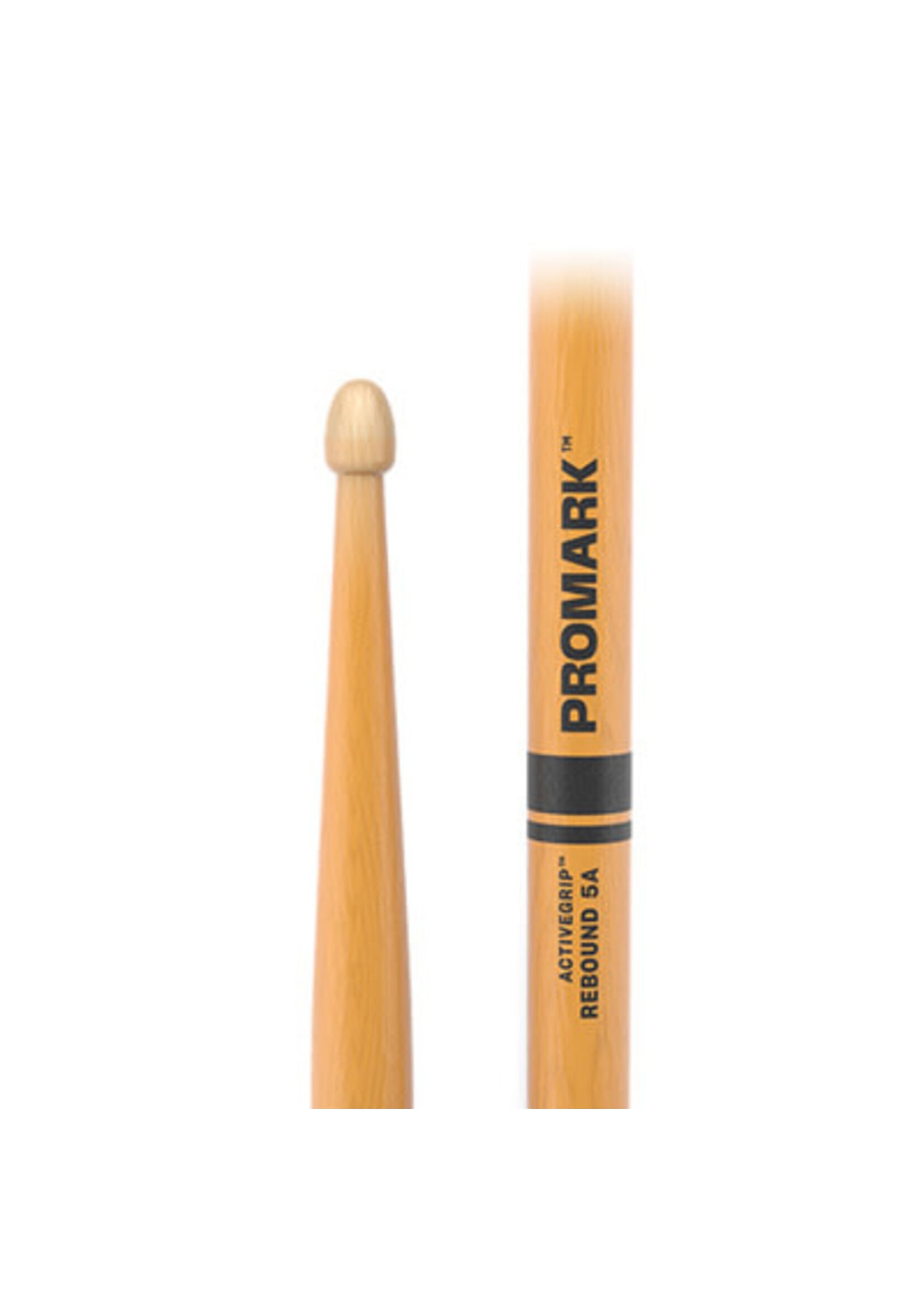 Promark Promark Drumsticks Rebound ActiveGrip 5A Wood Tip, Hickory