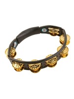 Latin Percussion Latin Percussion Cyclops, Dimpled Brass Jingles, Black, Hand Held Tambourine