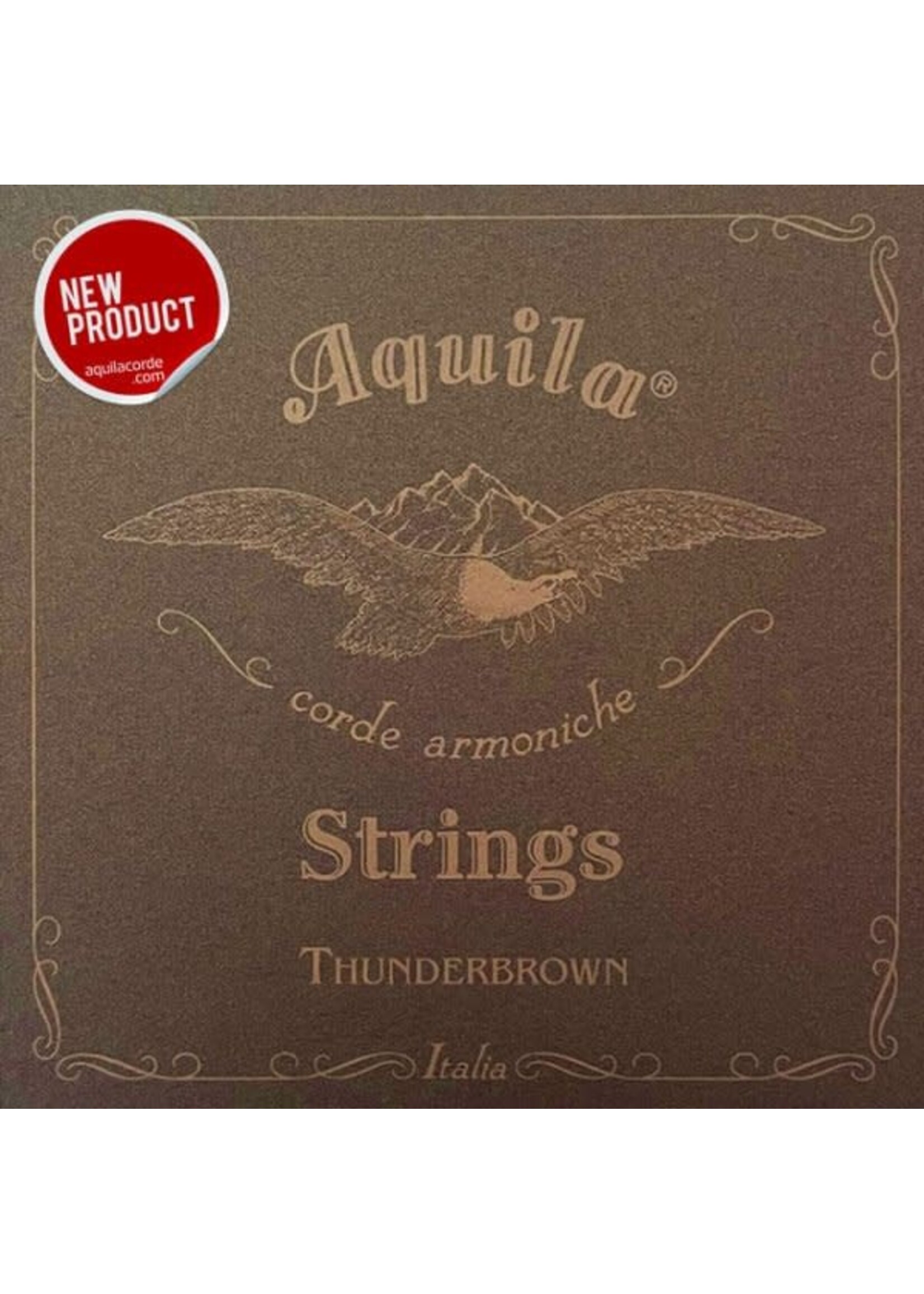 Aquila AQUILA Thunderbrown Bass Ukulele Strings 4-String Set, 18-21"