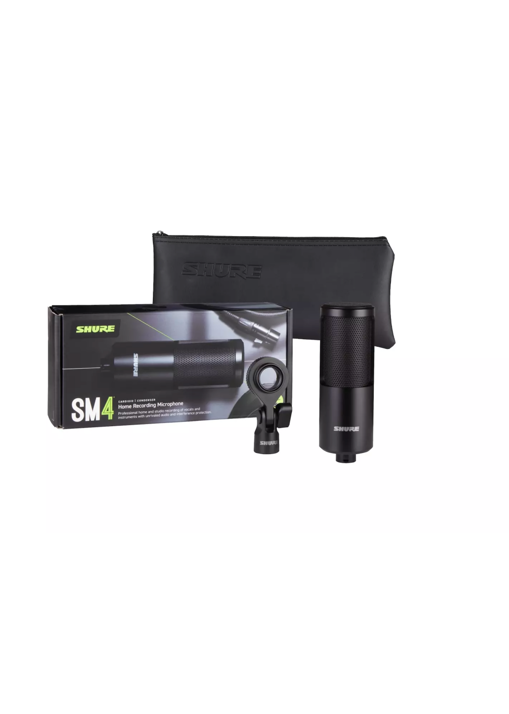SHURE Shure SM4 Home Recording Microphone with Hardmount - Black
