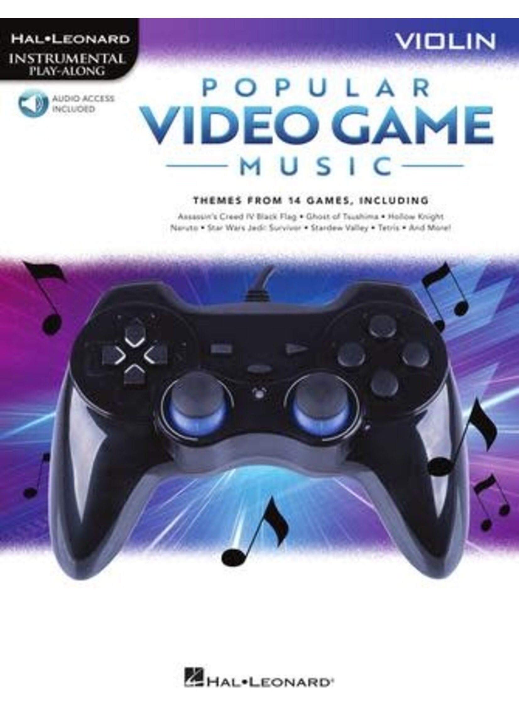 Hal Leonard Popular Video Game Music Violin Play-Along Book with Online Audio
