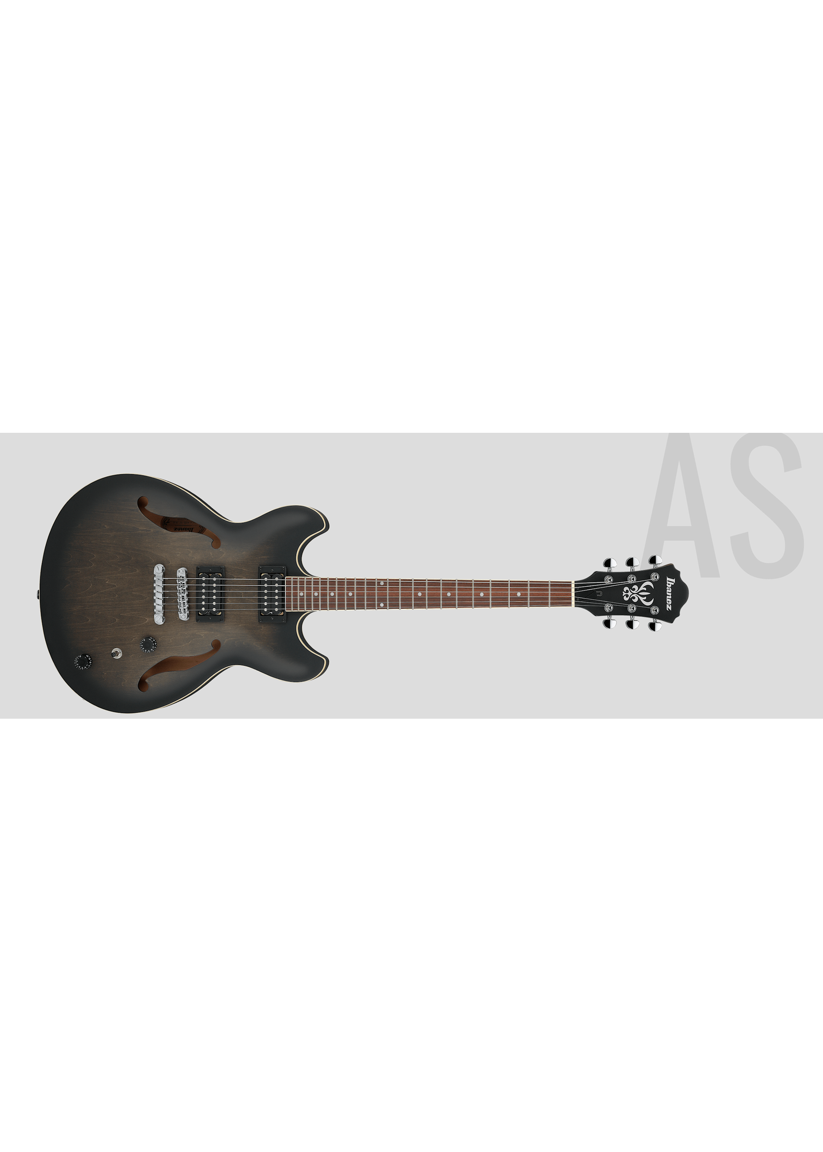 Ibanez Ibaneze Electric Artcore AS53 Transparent Flat Black