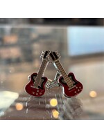 Electric Guitar Cufflinks - Red