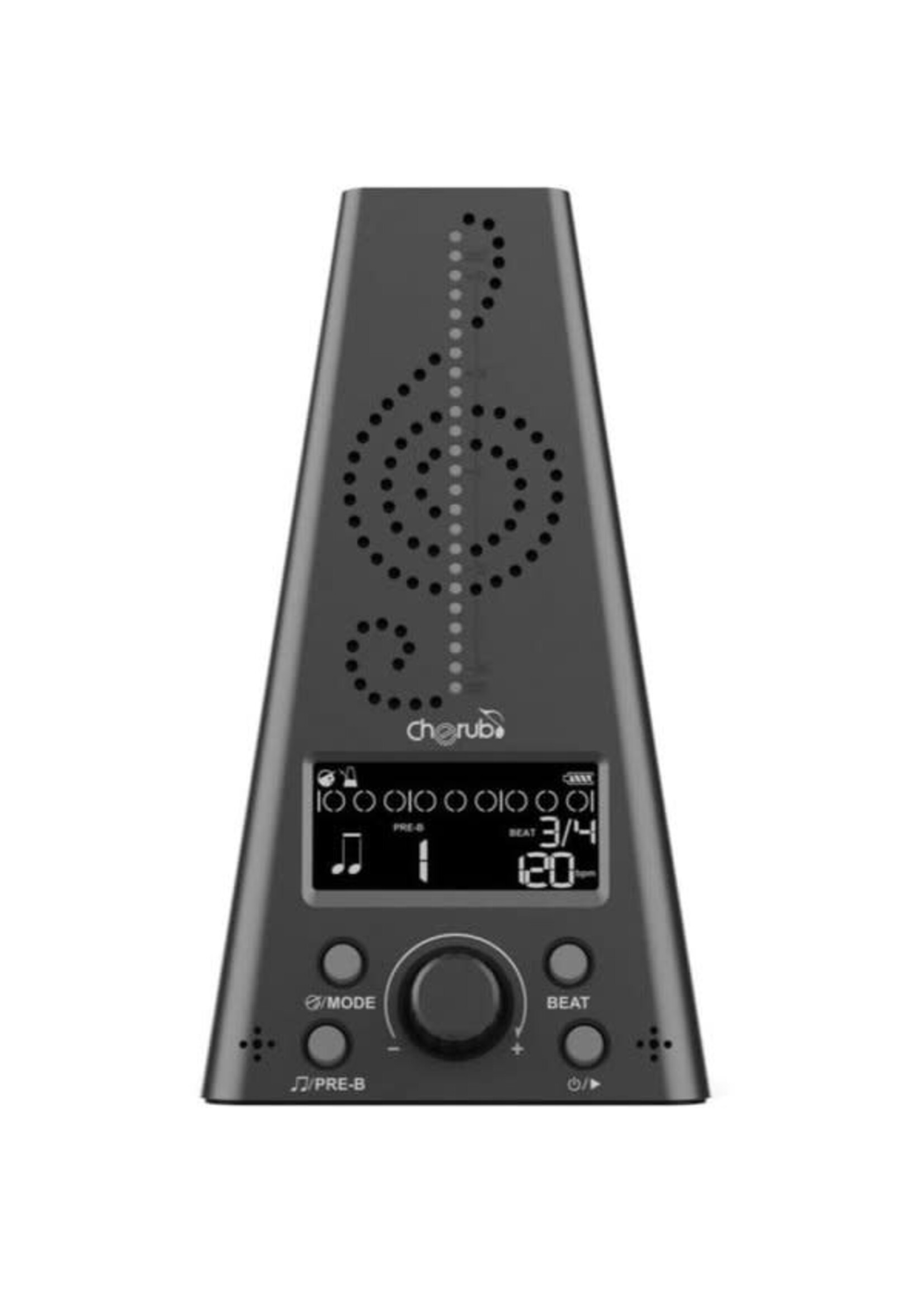 Cherub Cherub Rechargeable Metro-Tuner Electronic Metronome, Black