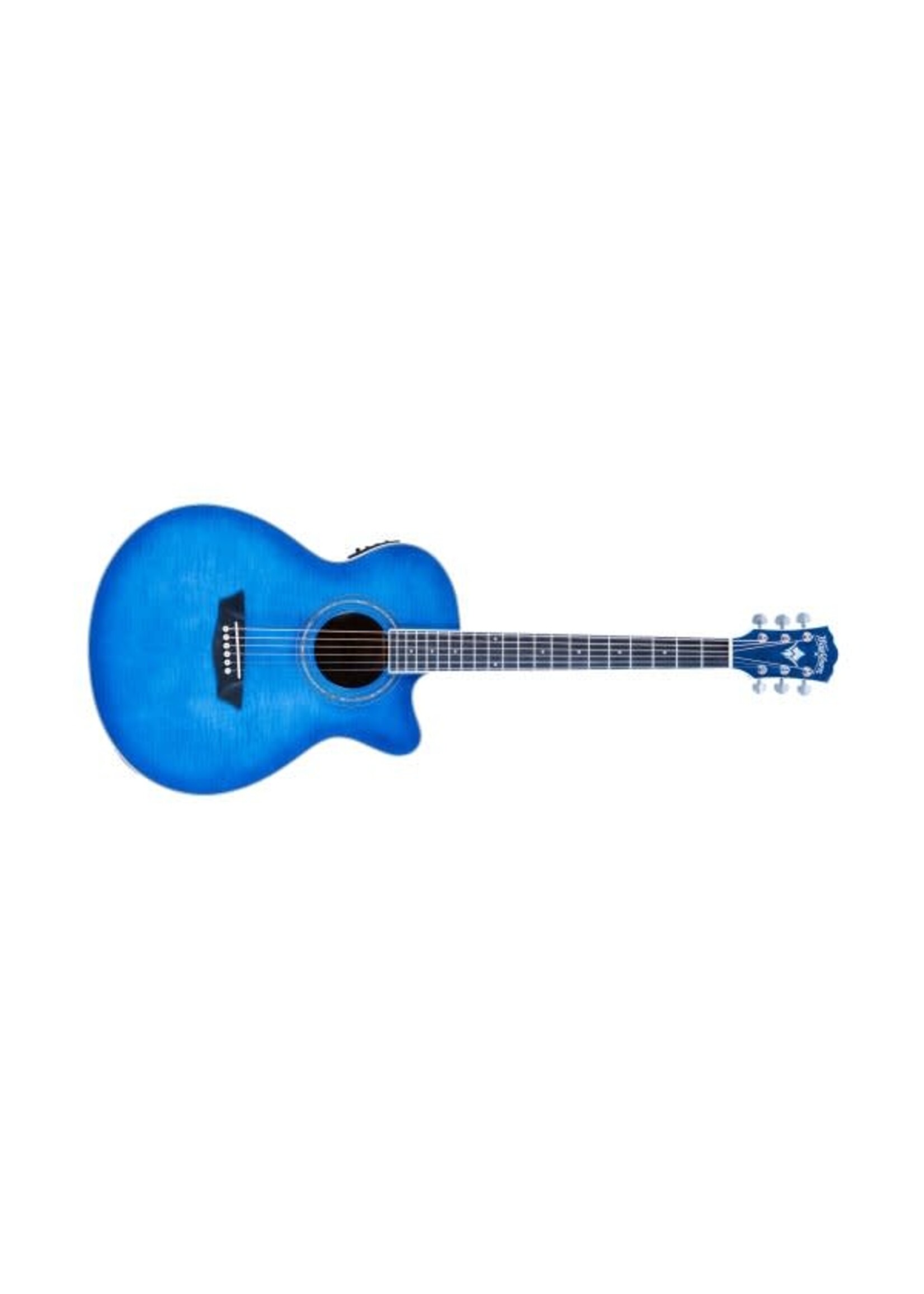 Washburn Washburn Acoustic Festival EA15 Flame Transparent Blue