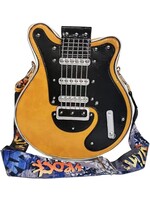 Guitar-Shaped Crossbody Bag Yellow
