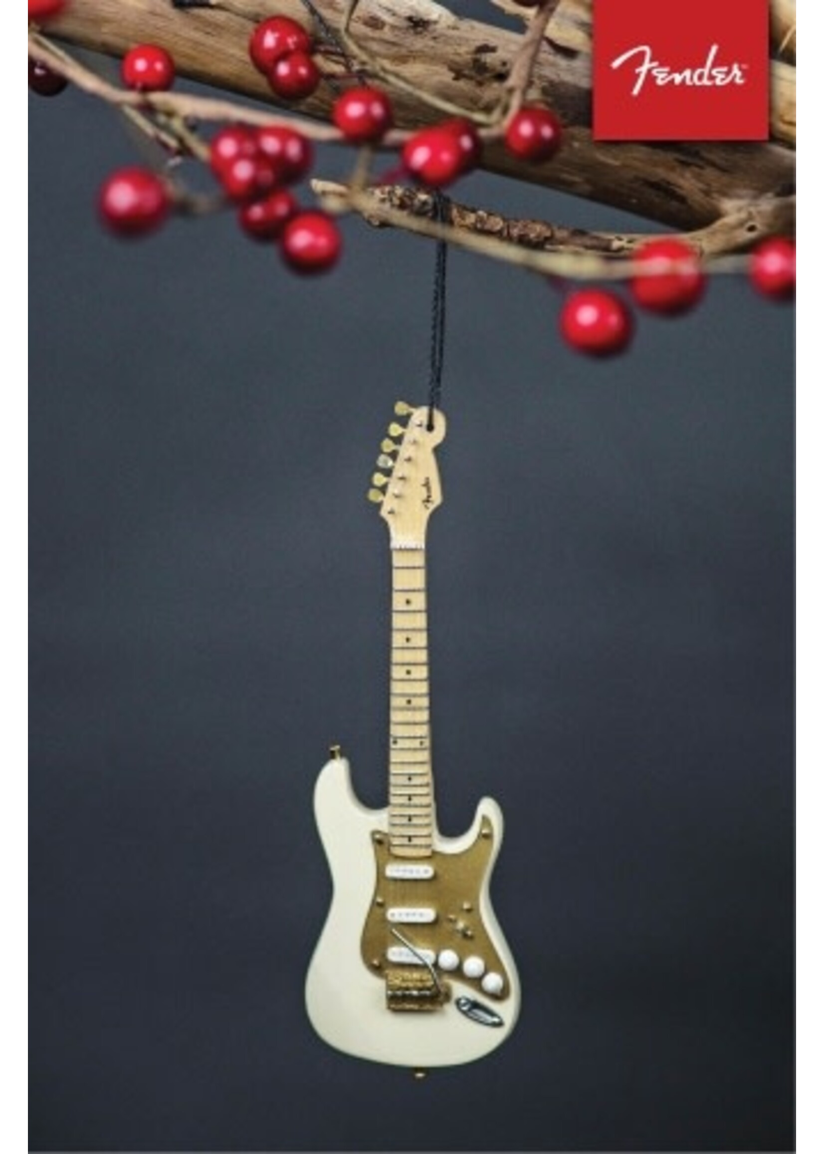 Hal Leonard Fender '50s Cream Strat – 6″ Holiday Ornament