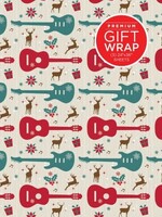 Hal Leonard Hal Leonard Wrapping Paper – Guitars & Reindeer Theme