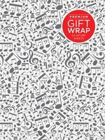 Hal Leonard Hal Leonard Wrapping Paper – Music Notes Theme