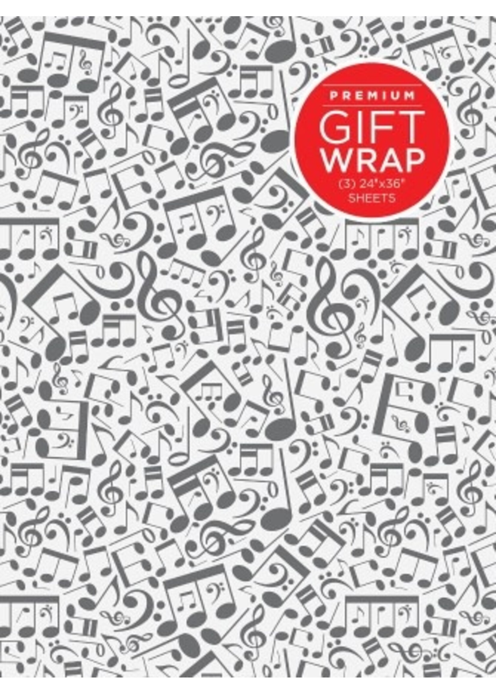 Hal Leonard Hal Leonard Wrapping Paper – Music Notes Theme