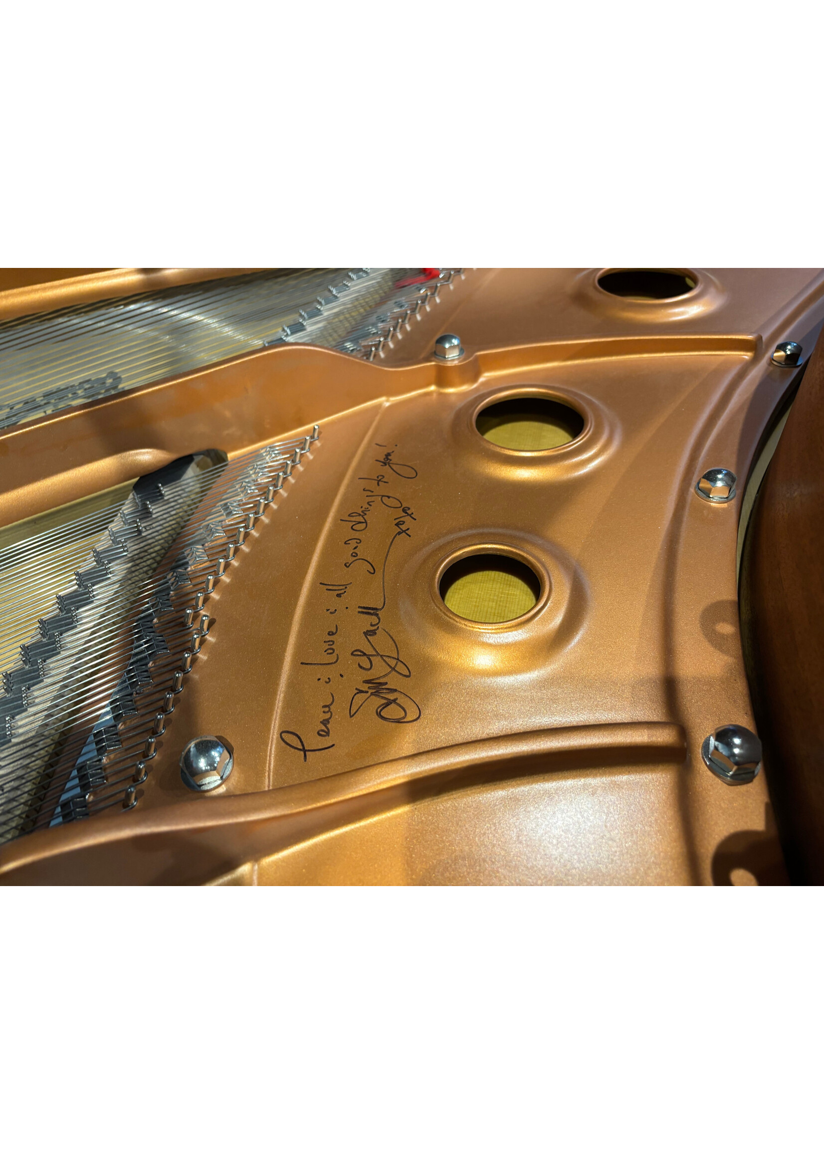 Yamaha Pre-owned Yamaha Grand Piano C3 Polished Ebony - Signed by Sarah Mclachlan