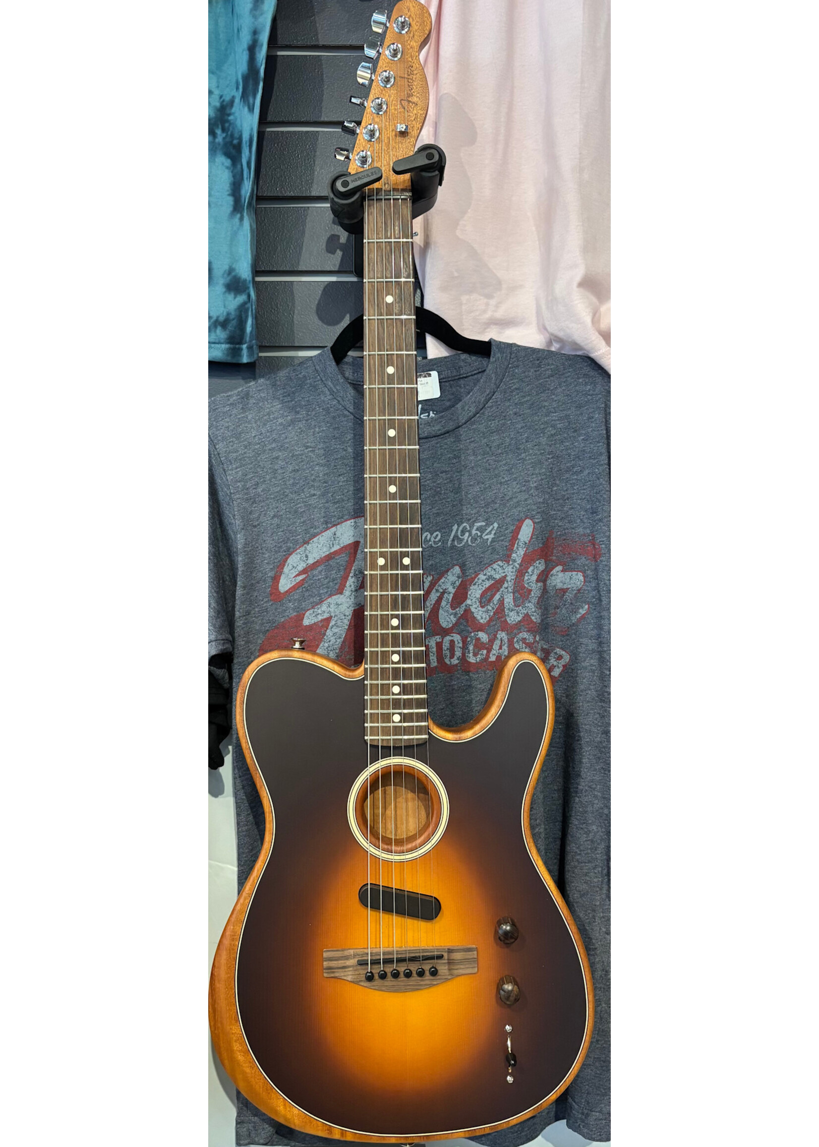 Fender Pre-owned Fender Acoustasonic Player Telecaster Shadow Burst w/Gig Bag