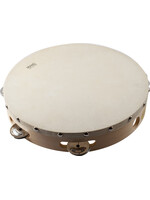 Mano Percussion Mano Percussion 10" Tambourine with Skin, Non-tunable