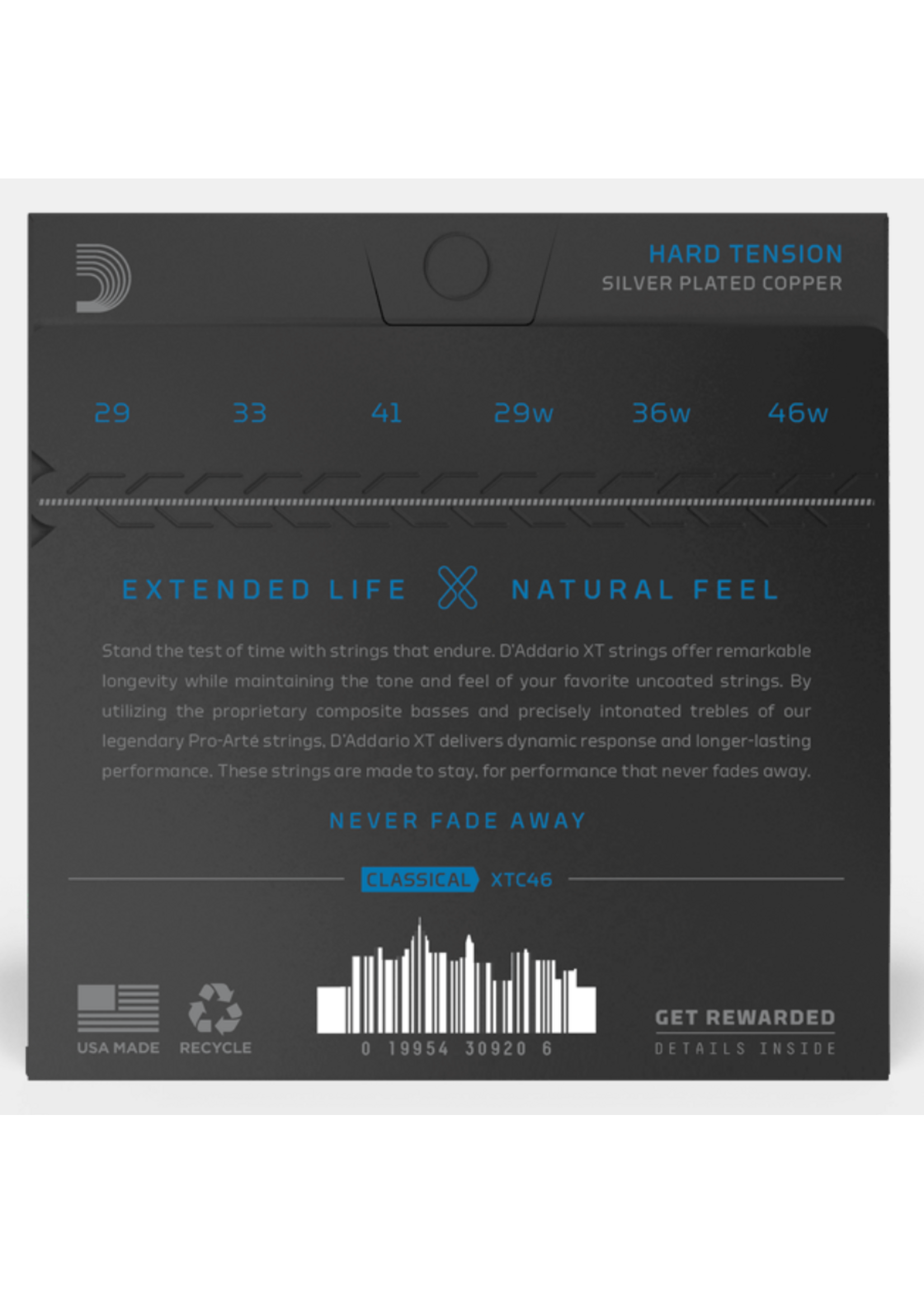 D'Addario D'Addario Hard Tension Coated Classical Guitar Strings XTC46