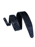 Levy's Levy's Guitar Strap Oak Embossed Series Black PM44T01-BLK