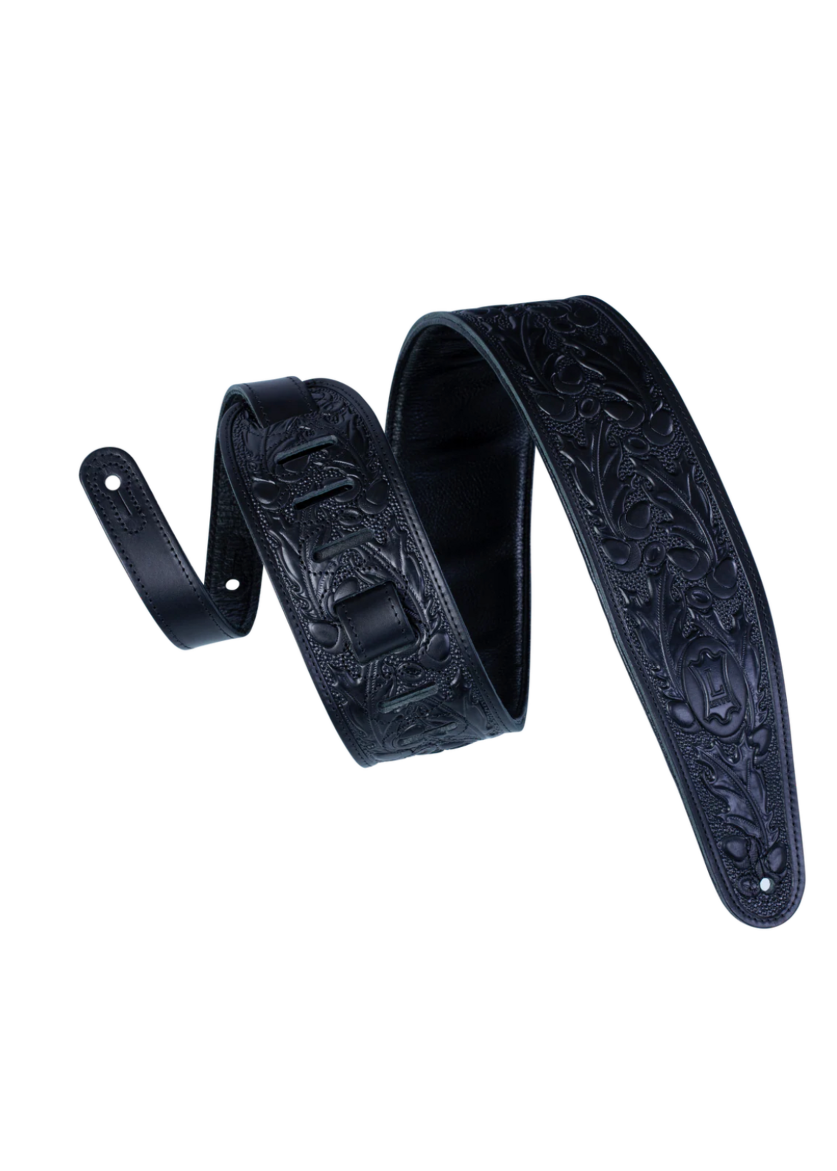 Levy's Levy's Guitar Strap Oak Embossed Series Black PM44T01-BLK