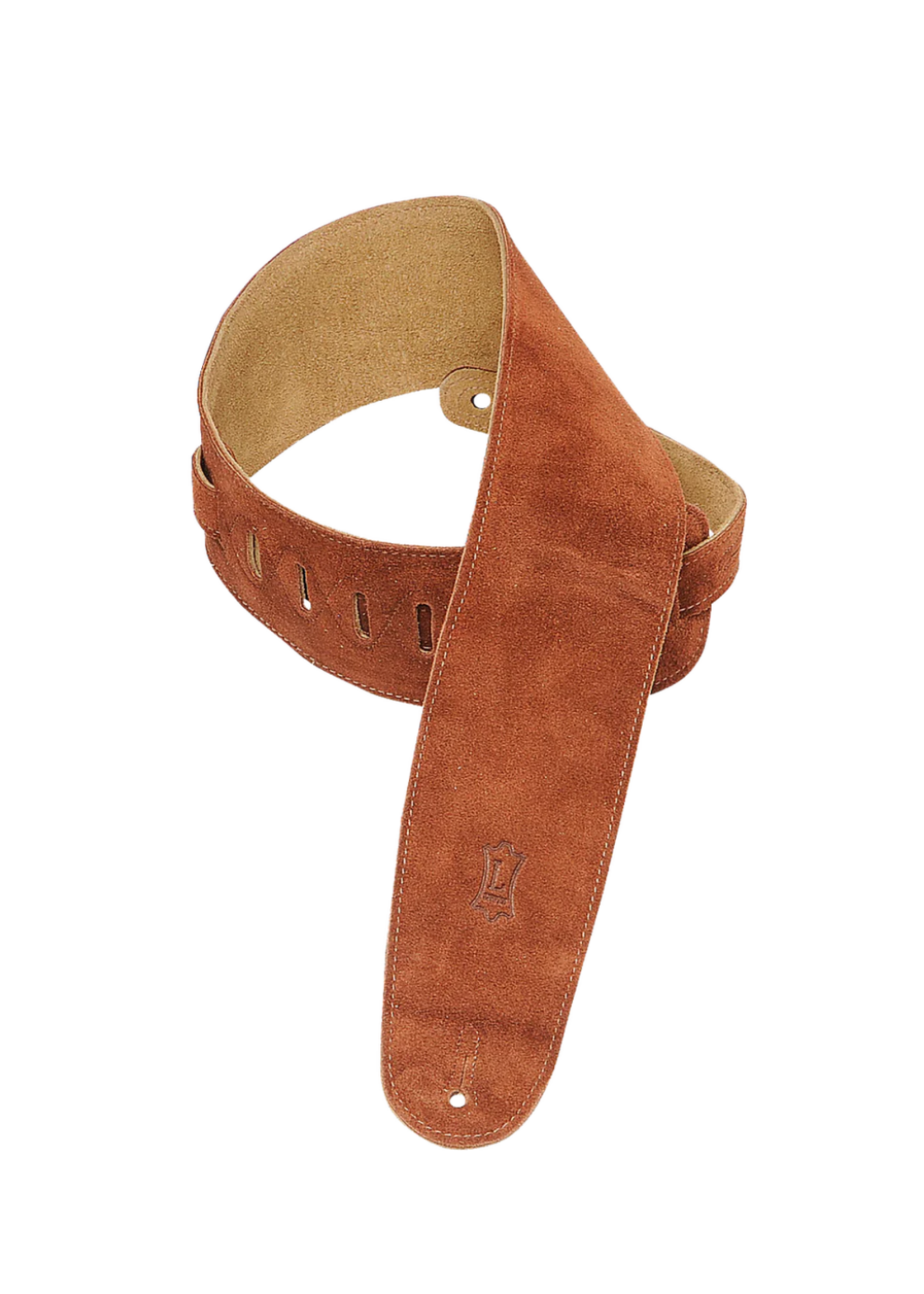 Levy's Levy's Guitar Strap Simply Suede Series - Rust MS4-RST