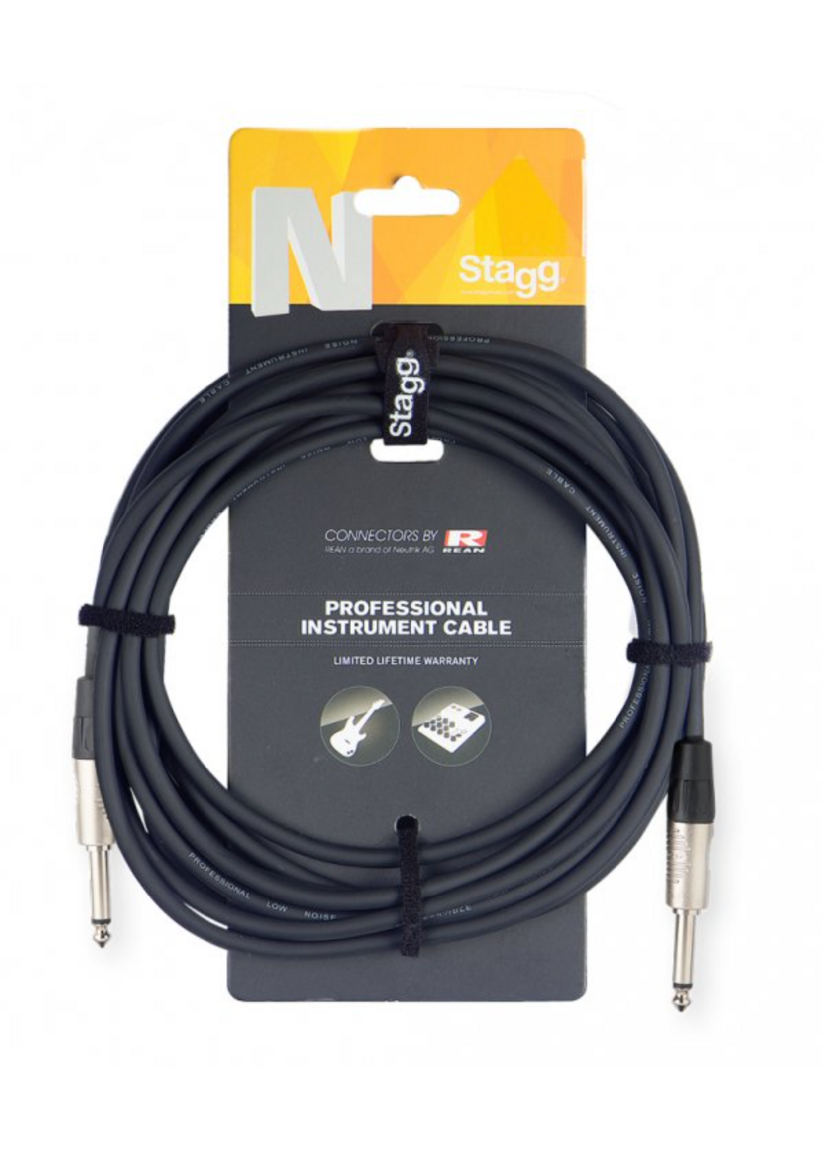Stagg Stagg Professional Series Instrument Cable 10' Black NGC3R