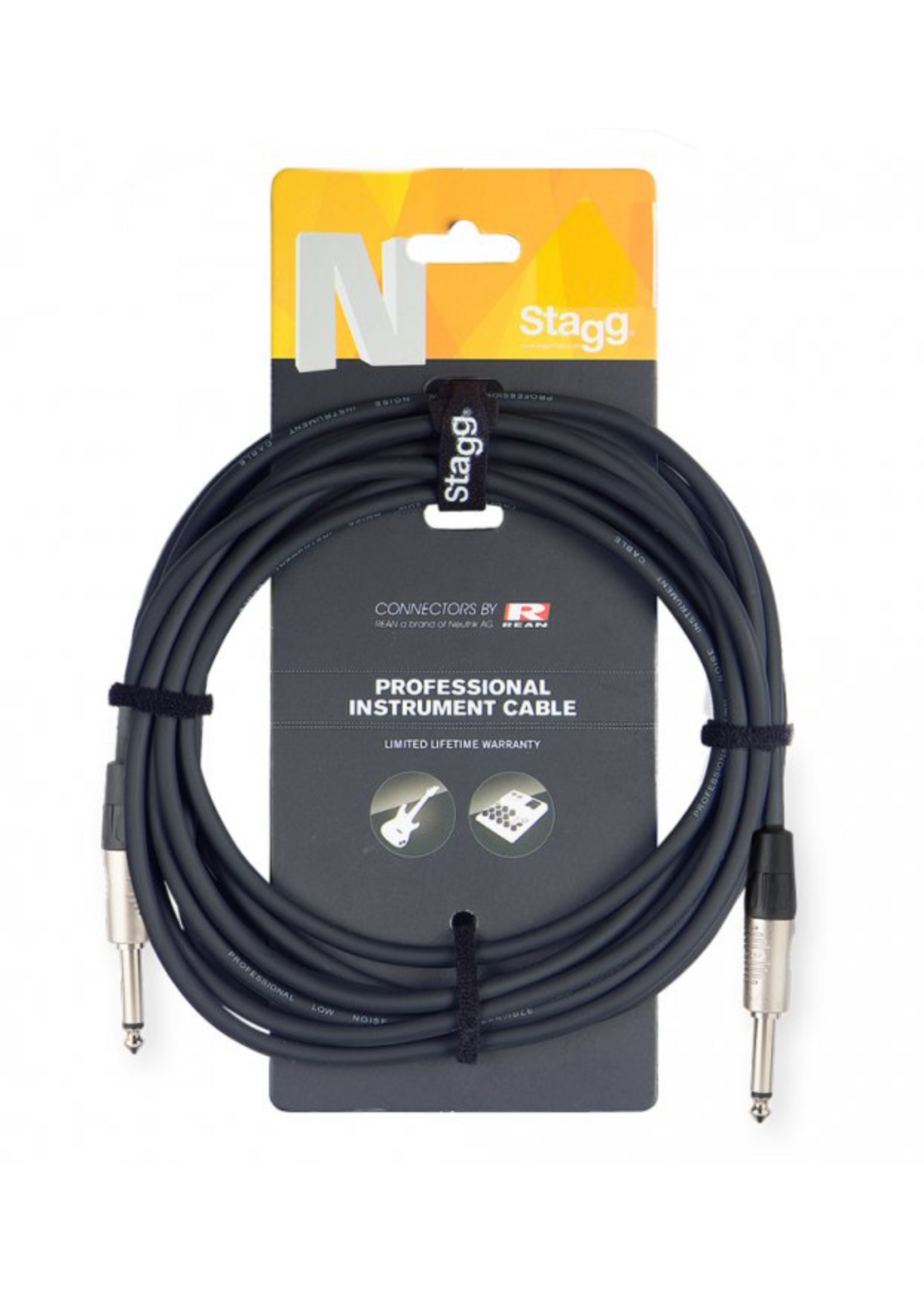 Stagg Stagg Professional Series Guitar Cable 20' Black NGC6R