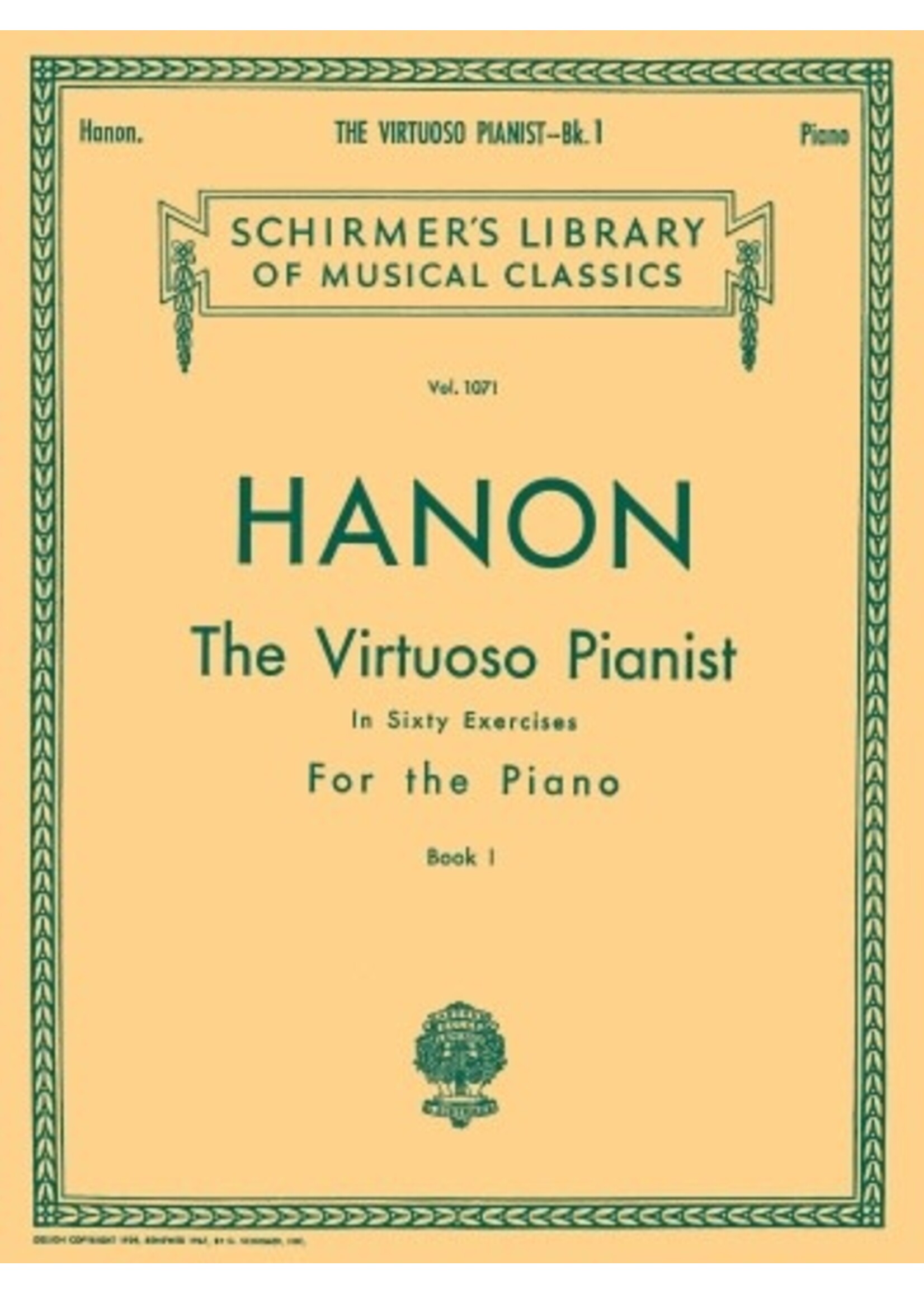 Hal Leonard Virtuoso Pianist in 60 Exercises – Book 1 Schirmer Library of Classics Volume 1071