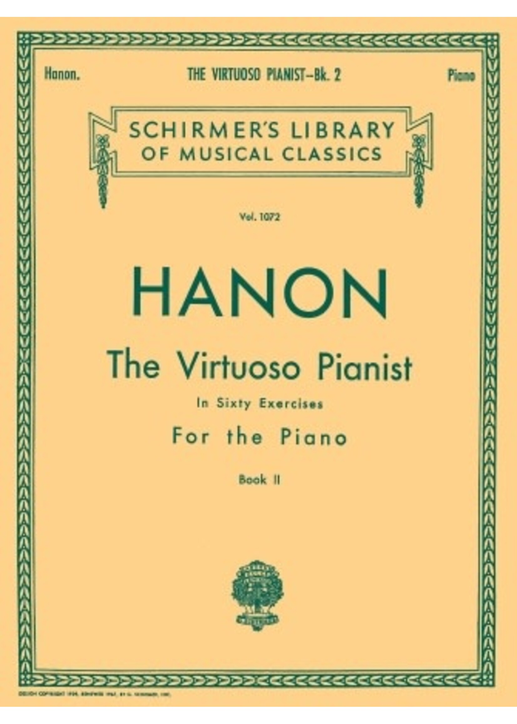 Hal Leonard Virtuoso Pianist in 60 Exercises – Book 2 Schirmer Library of Classics Volume 1072
