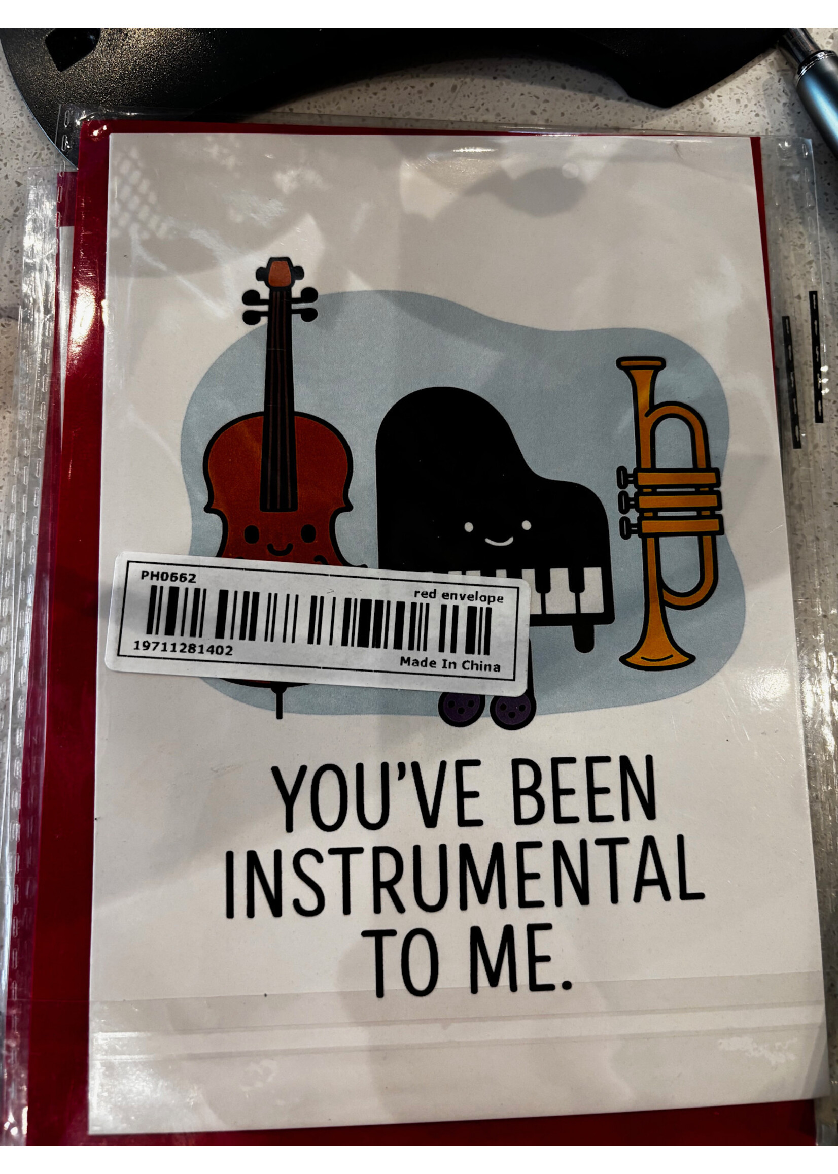 You've Been Instrumental Thank You Card