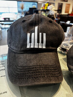 Piano Key Baseball Hat, Black