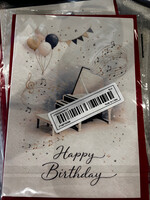 Elegant Piano Birthday Card