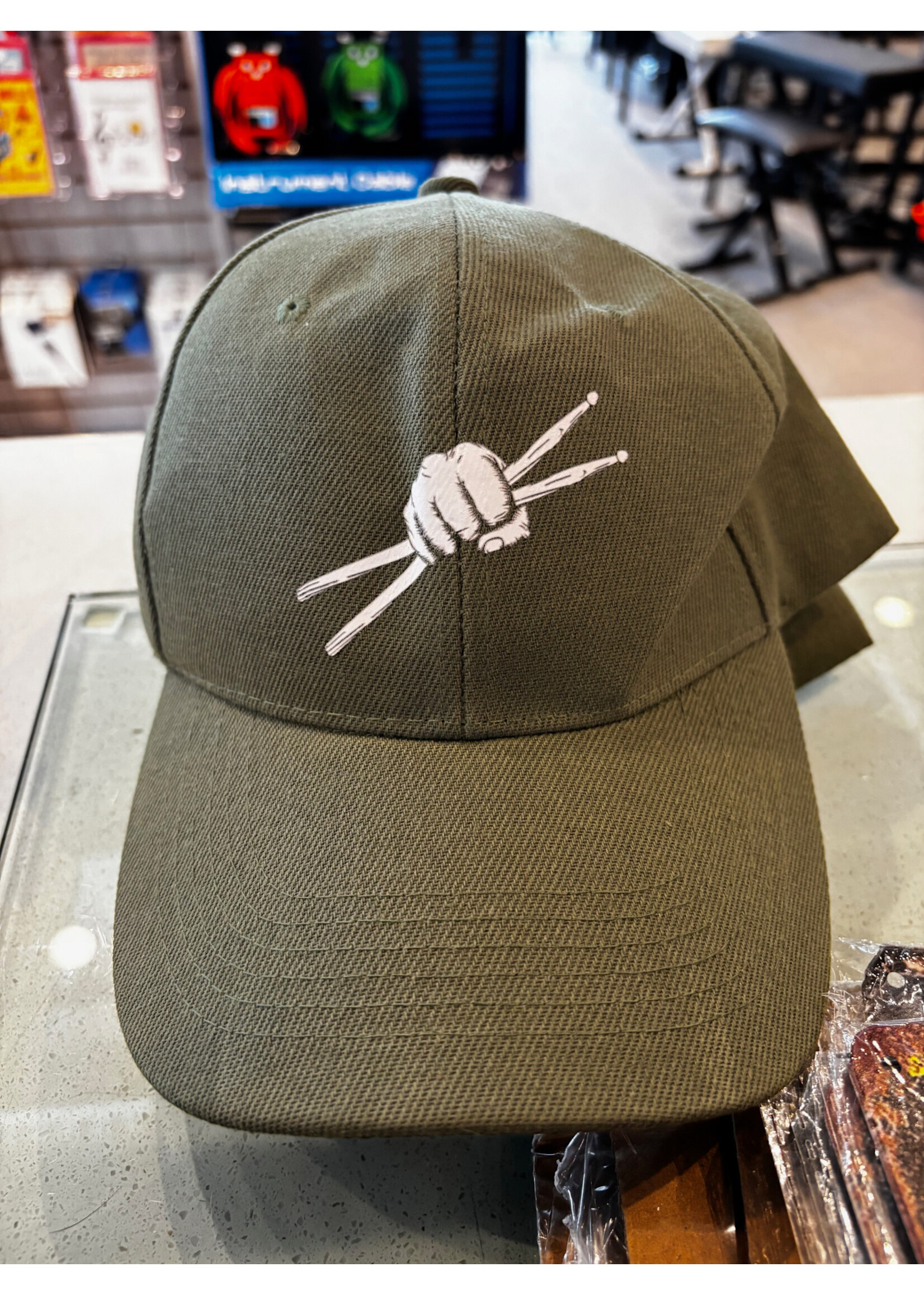 Drumsticks Baseball Hat, Army Green
