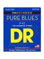 DR DR Handmade Strings Pure Blues Electric Guitar Strings, Light (9-42)