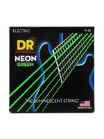 DR DR Handmade Strings Neon Green Coated Electric Guitar Strings, Light (9-42)
