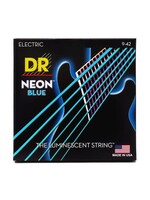 DR DR Handmade Strings Neon Blue Coated Electric Guitar Strings, Light (9-42)