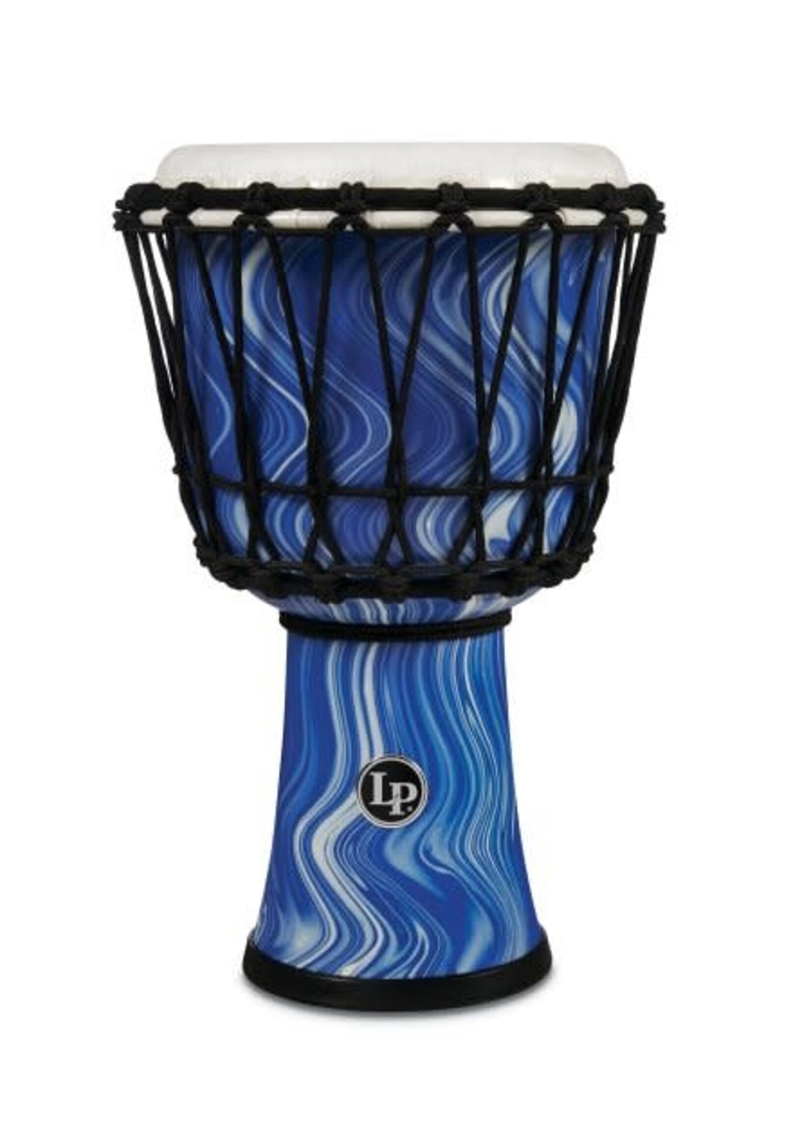 Latin Percussion Latin Percussion World 7" Rope Circle Djembe, Blue Marble