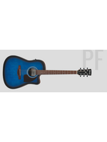 Ibanez Ibanez Acoustic Electric PF50CE Open Pore Transparent Blue Sunburst