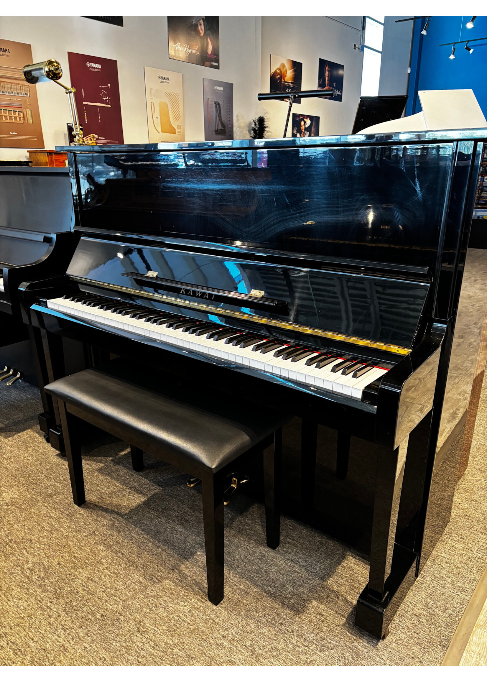 Kawai Pre-owned Kawai Upright Piano NS-10N Polished Ebony