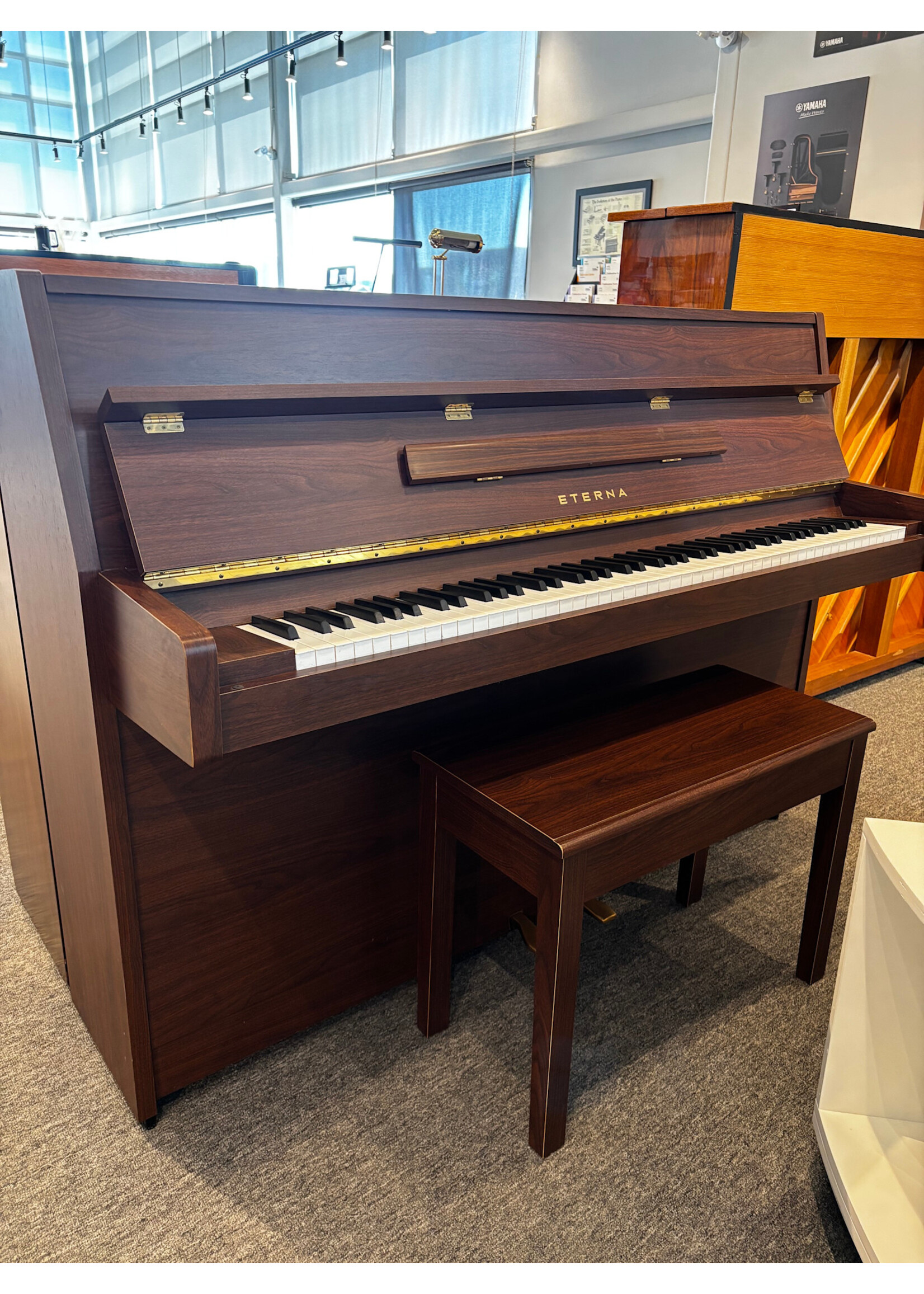 Eterna Pre-owned Eterna Upright Piano Satin Walnut